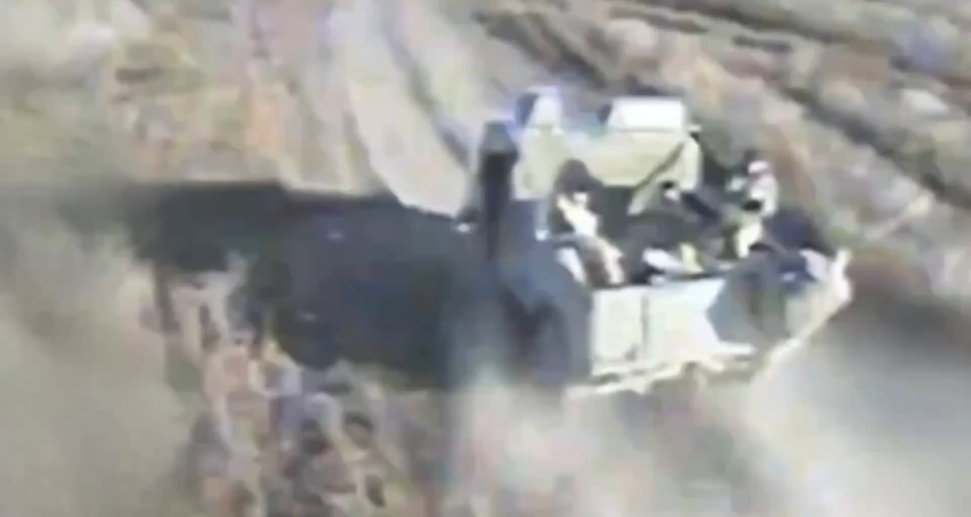 Ukrainian drone strike on russians in a pickup truck, Pokrovsk direction