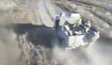 Ukrainian drone strike on russians in a pickup truck, Pokrovsk direction