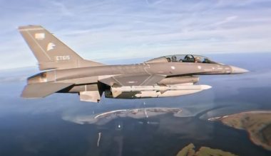Denmark's Crown Prince Christian flew in an F-16 during military training, teased reporters he might want to fly one