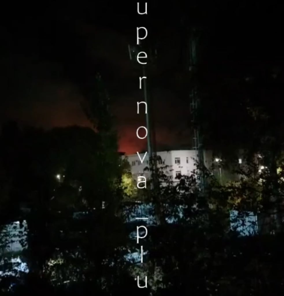 Debris situation at the oil refinery in Saratov, Russia - reportedly, five Ukrainian long-range UAVs were shot down. 16.10.2025