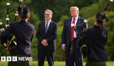 UK and Scottish governments dispute £26m cost of Trump and Vance visits