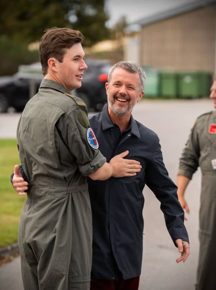  This is only the second time the public has seen images of Christian in active military duty since he joined the Anvorskov barracks