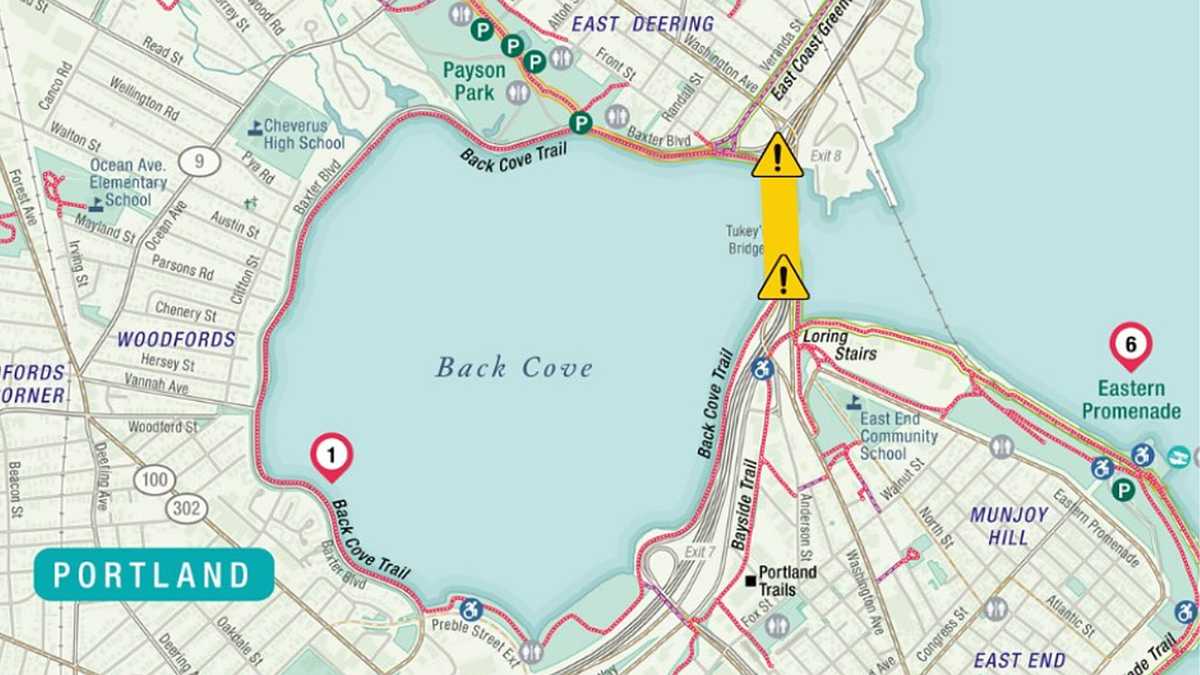 Back Cove Trail's Tukey's Bridge path reopens ahead of schedule