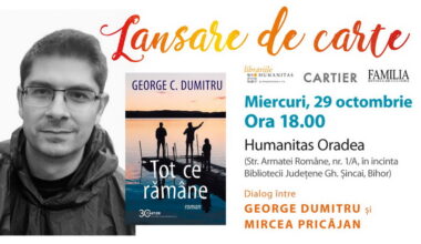 „Despre cotidianul ceaușismului tarziu”. Lansarea romanului...