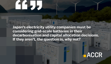 New research: Grid-scale batteries untapped opportunity for Japan’s major electric utilities