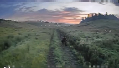 Ukrainian FPV drone strikes  russian  Cavalry