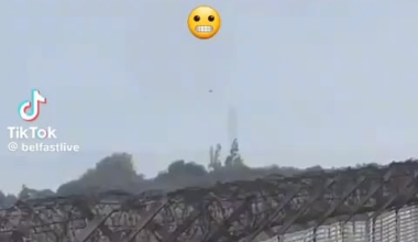 God love the brave souls on board this flight into Belfast City