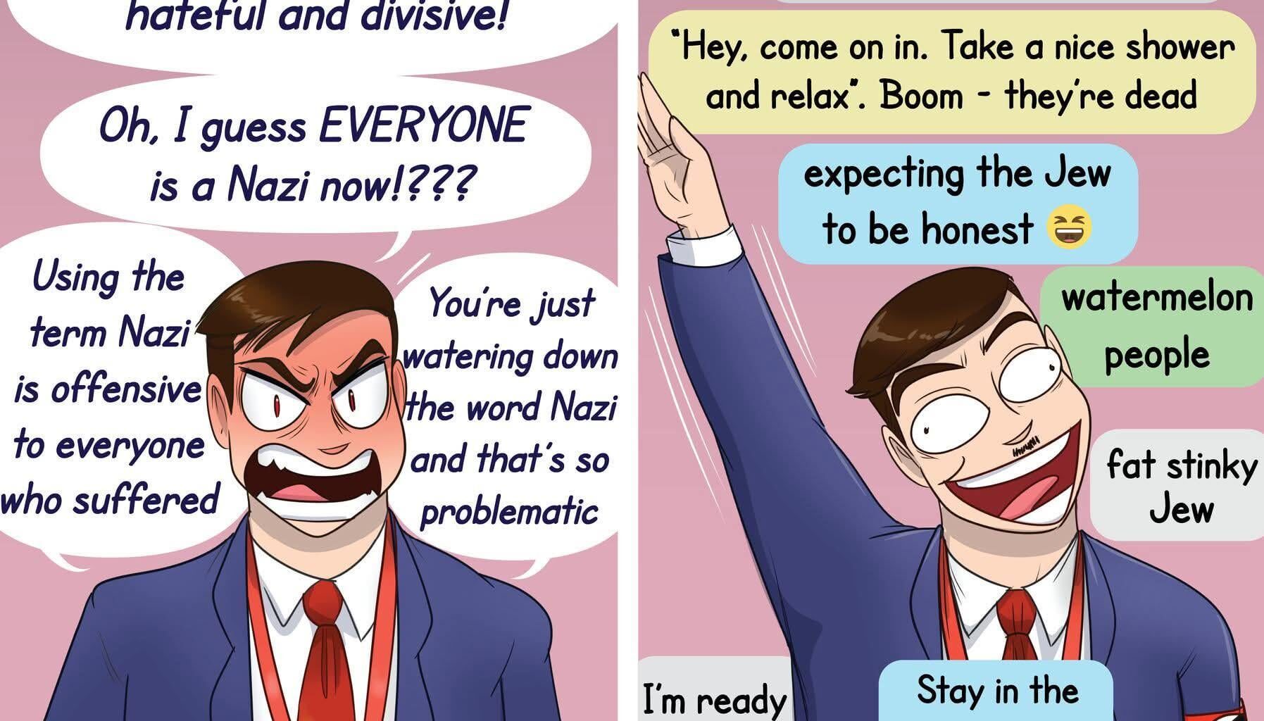 Pay no attention to the racist under the sheet ( and behind the tweet)