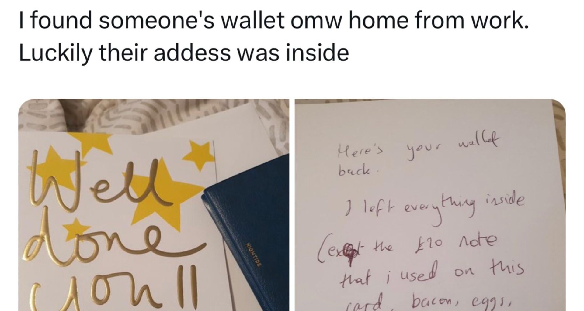 Finders fee and that.