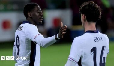 England U21 4-0 Moldova U21s: Man City striker Divin Mubama scores twice in win