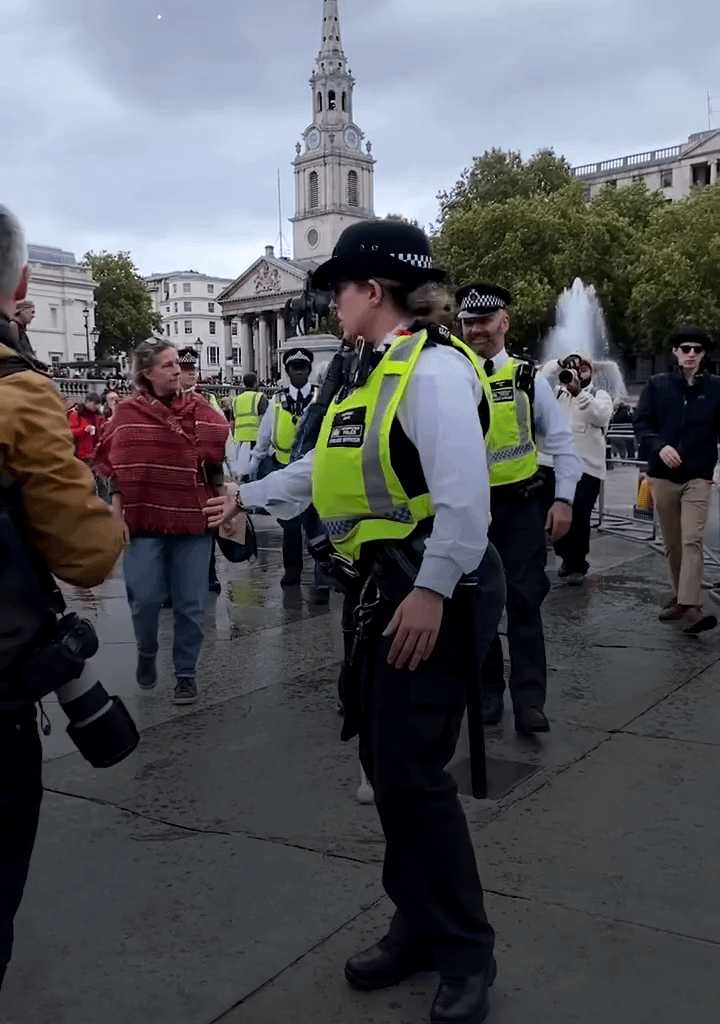 The PSNI have been flown over to London to participate in the arrest of pensioners who support Palestine and oppose genocide