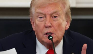 Trump, 79, Struggles to Stay Awake at White House Meeting | 
Gavin Newsom weighed in on the president’s appearance, calling him “Dozy Don.”