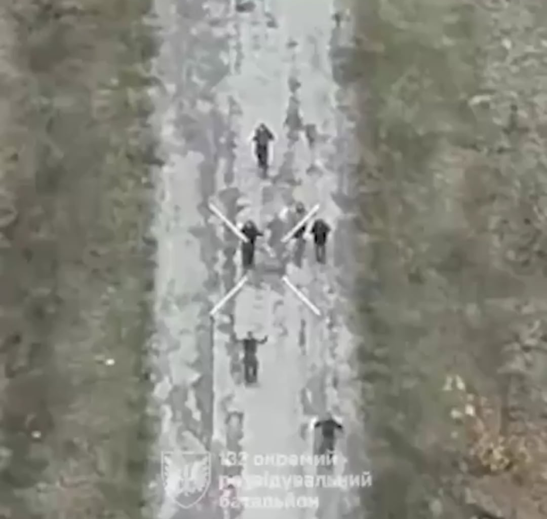 Up to 50 russian soldiers surrenders in Kucheriv Yar, Pokrovsk area.Town was liberated today by Armed Forces of Ukraine