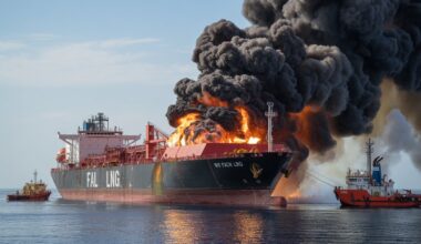 LNG Tanker Explosion Near Yemen: 2 Missing Crew Members; Cause Under Investigation