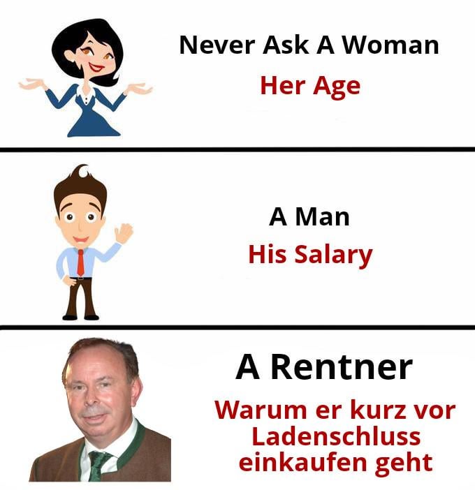 Rentner müsste man sein