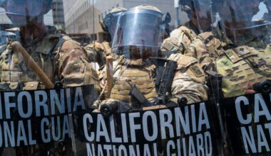 <i>Spencer Platt/Getty Images via CNN Newsource</i><br/>President Trump ordered 300 California National Guard members to Oregon Sunday