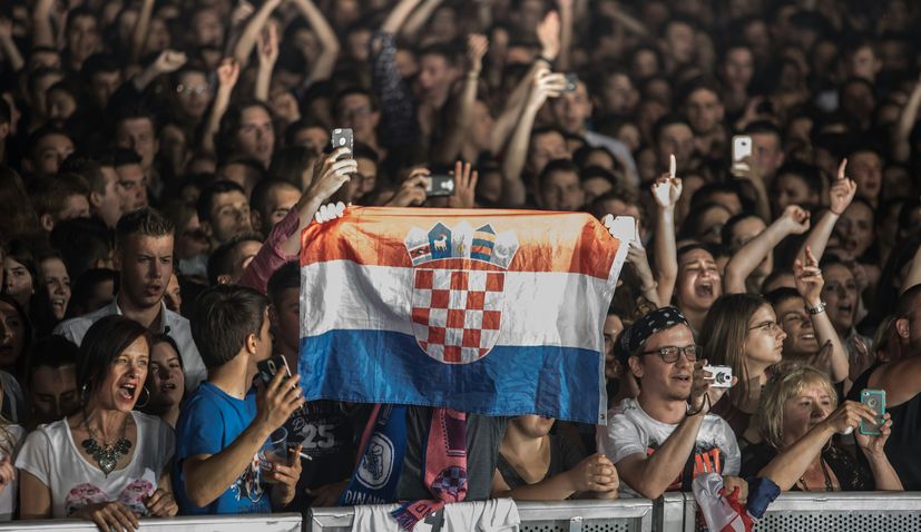 Croatia concert crowd