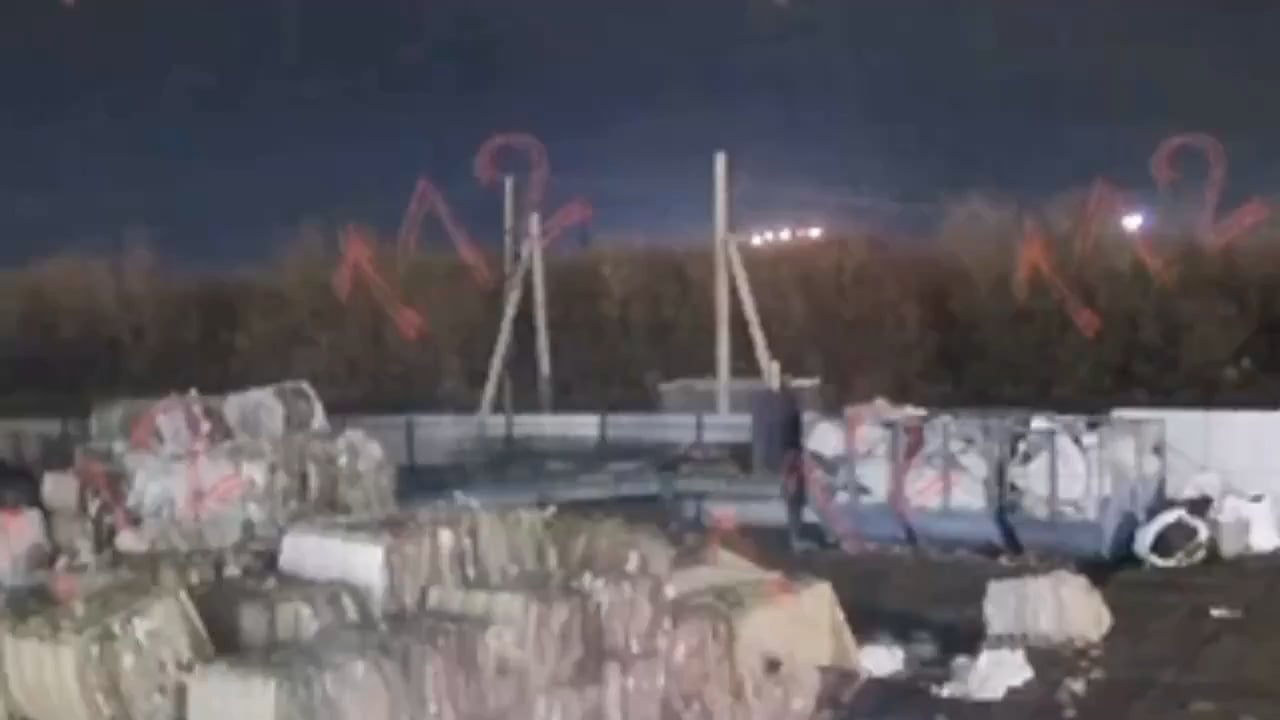 Moment of the explosion of the Russian Avangard military plant in Sterlitamak.