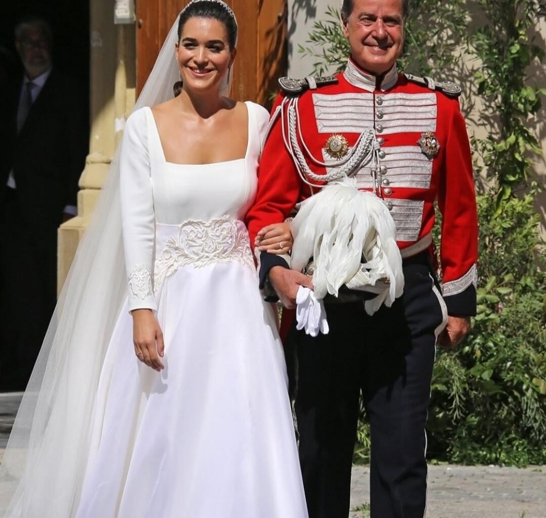 (Wedding of the Spanish aristocracy) Cayetano Martínez de Irujo marries Bárbara Mirjam in Seville