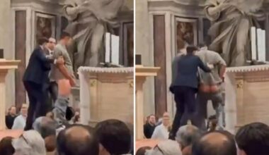 Saint Peter’s Basilica, Vatican City: Man urinates on altar directly beneath Michelangelo’s famous dome