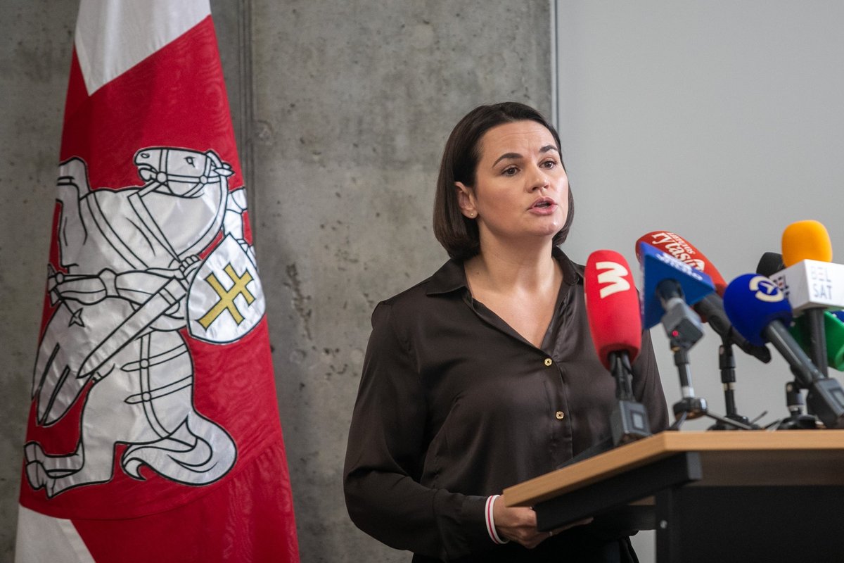 Tsikhanouskaya’s office had suspended activities in Lithuania