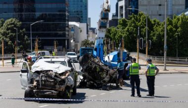 West Perth crash: Ute involved in collision that killed Australia Post worker might’ve had early crash