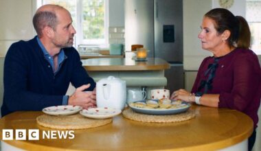 Cardiff widow Rhian Mannings says Prince William's visit to talk about suicide 'a whirlwind', describes 'giggling' in disbelief when she got the request