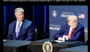 Robert Morris: Trump’s spiritual adviser. Convicted of child sex crimes. Sentenced to 10 years. Serving 6 months. MAGAT ‘family values’ in action.