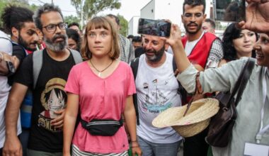 Greta Thunberg among Gaza flotilla detainees to leave Israel