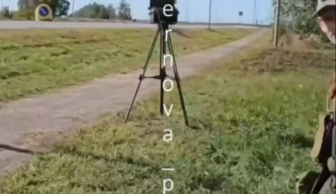 Ukrainian FPV strike against Russia EW station with both perspectives, near Sumy Region, October 2025