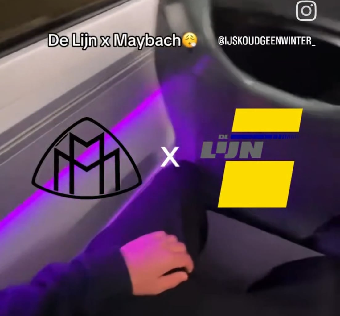 Mooie nieuwe de lijn bussen. (Als ze rijden)