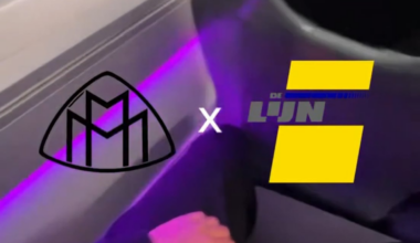 Mooie nieuwe de lijn bussen. (Als ze rijden)