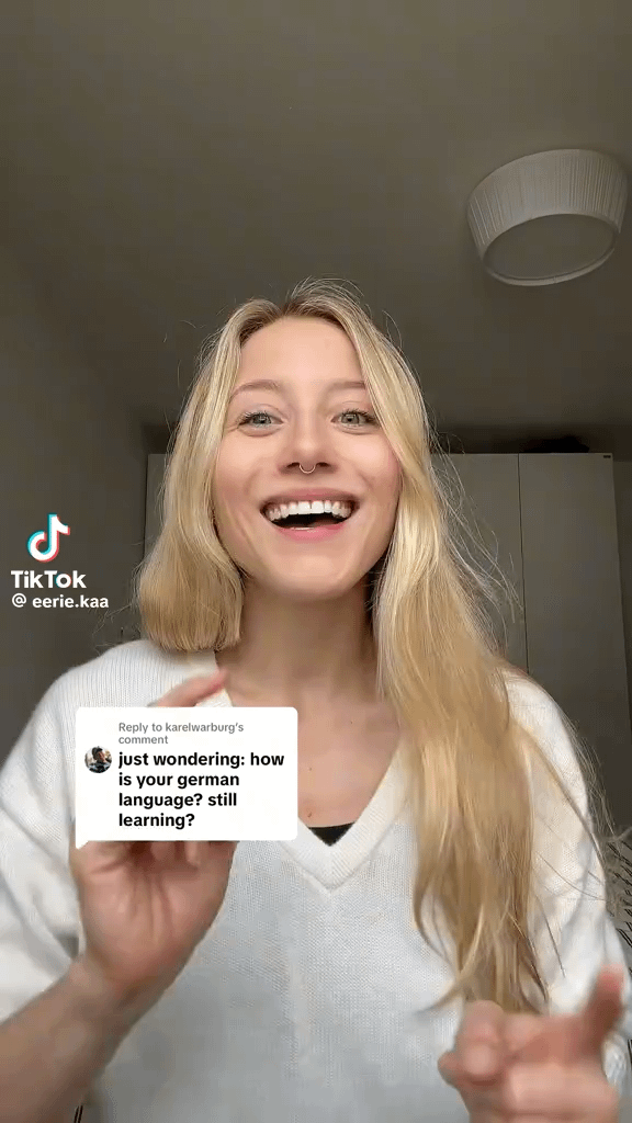 Raus: She refused to learn German