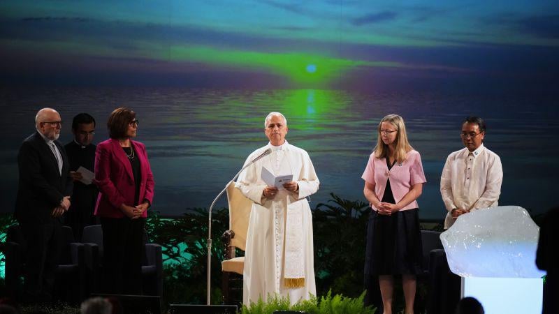 Pope Leo calls for global action to tackle climate change