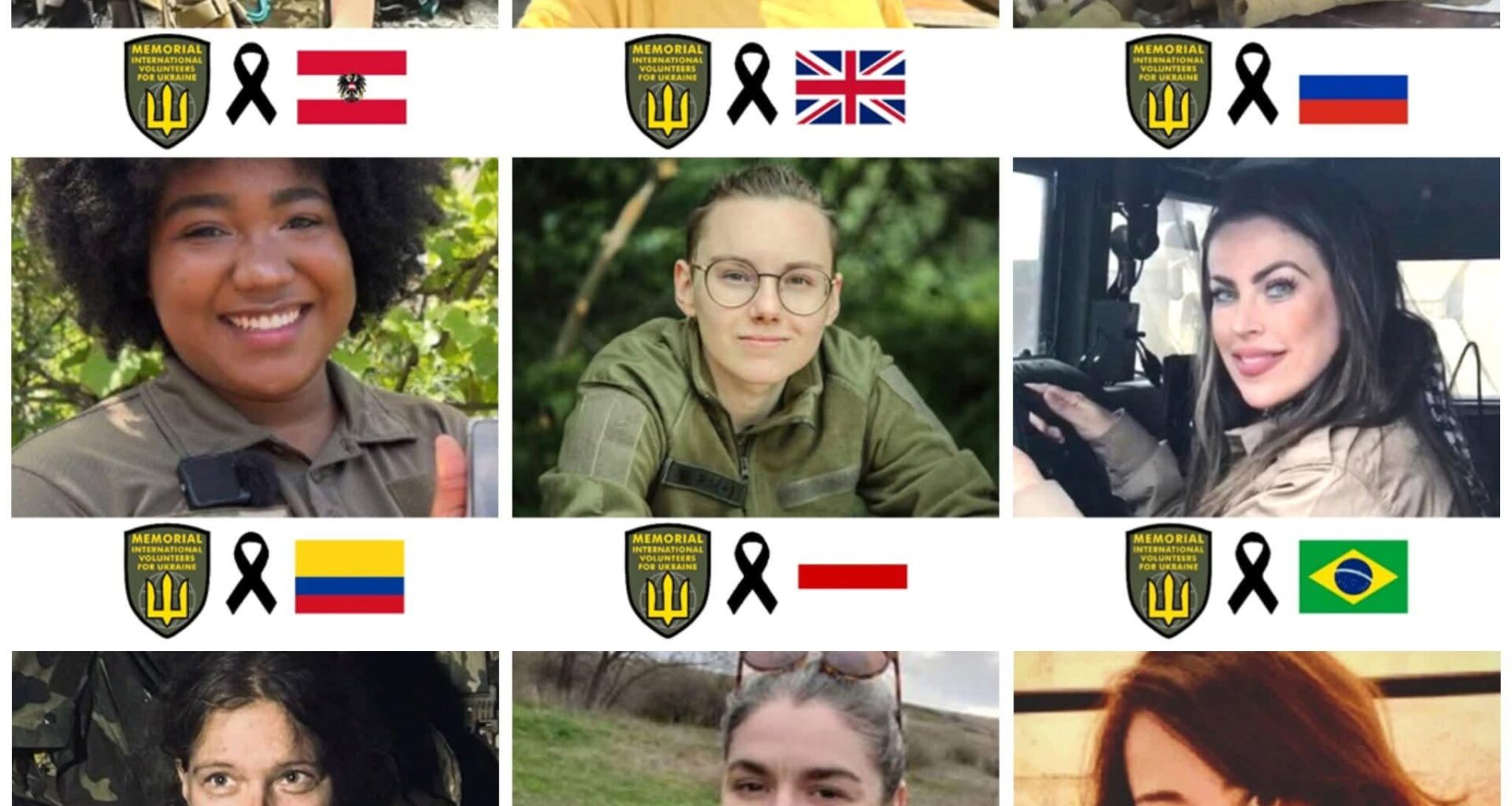 Just SOME of the INTERNATIONAL HEROIC LADIES, Military, Medic, Humanitarian, who came to Ukraine, for Ukraine! They are All an Inspiration and a True Example of BRAVERY, COURAGE, AWARENESS AND COMMITMENT TO THE SENSE OF PATRIOTISM, even if it is Not Their Country.