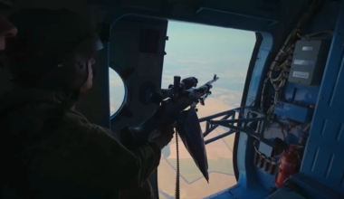 Ukrainian Mi-8 crew hunting Russian drones over skies of Ukraine