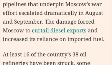 Ukraine strikes on Russian oil and gas facilities force Russia to become an oil importer