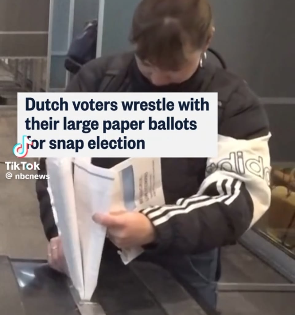 TIL the size of the Dutch ballot