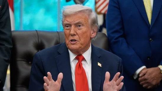 Donald Trump also highlighted on Tuesday several trade deals he has been able to make with several countries in the last few months(AP) Donald Trump also highlighted on Tuesday several trade deals he has been able to make with several countries in the last few months(AP)