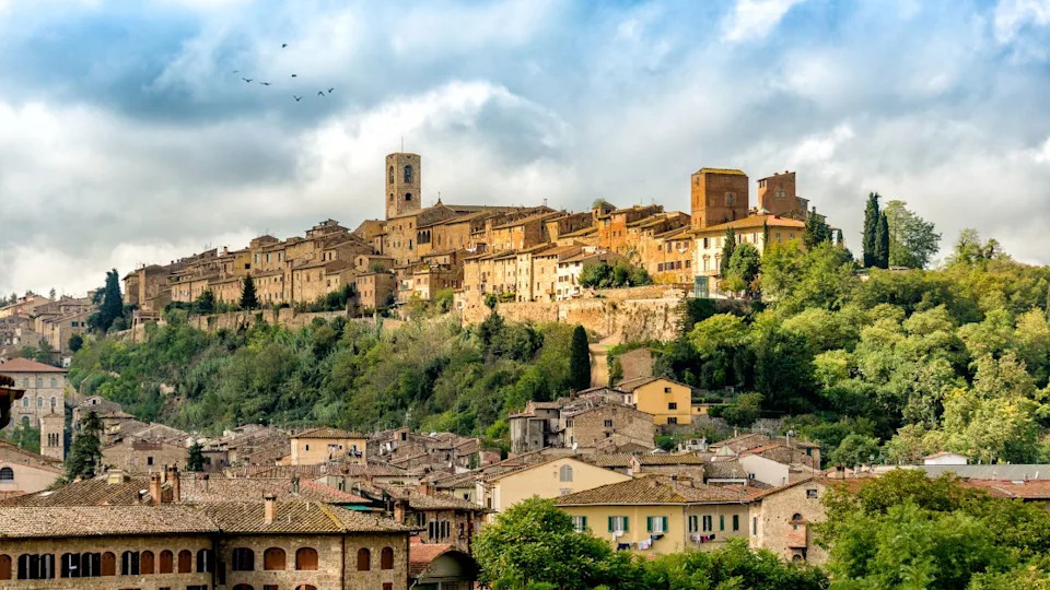 Historical center of Colle di Val d'Elsa, a medieval town in the province of Siena, Tuscany, Italy