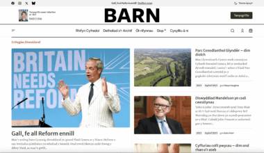 Welsh-language magazine 'Barn' has launched a brand new website - recommend reading if you like current affairs