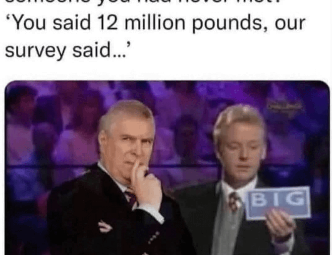 And our survey said...