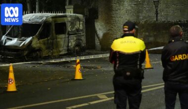 Why have protesters clashed with police in Dublin?
