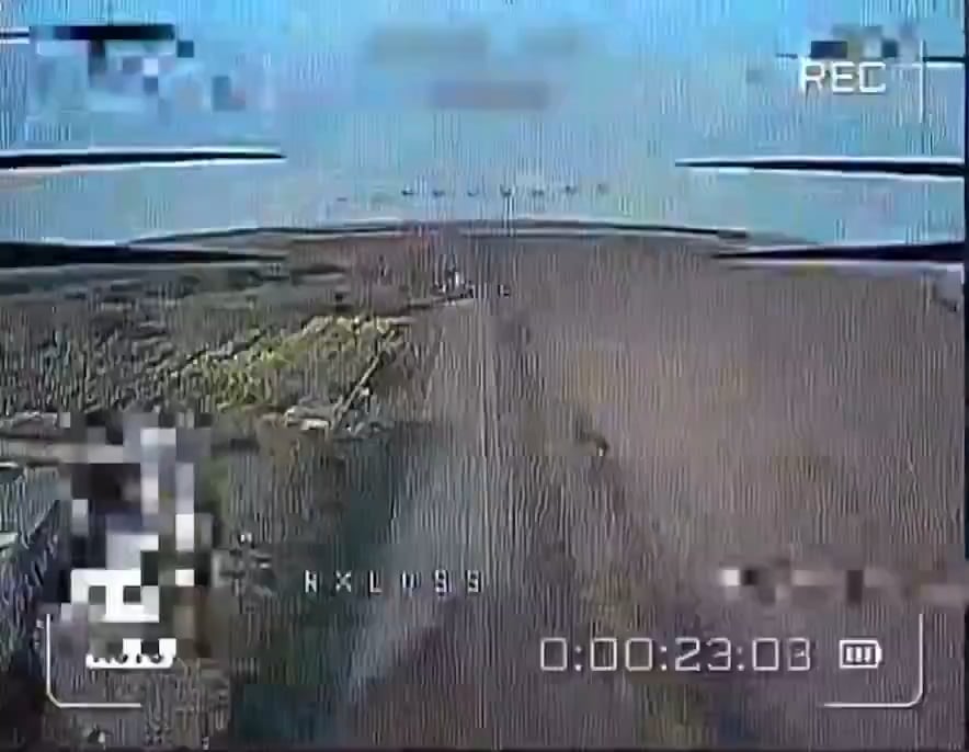 Russians  published a video of their drone attack on a UN humanitarian convoy in the Kherson region