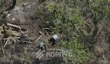 Ukrainian  Unmanned Ground Vehicle forces surrender from two Russian soldiers