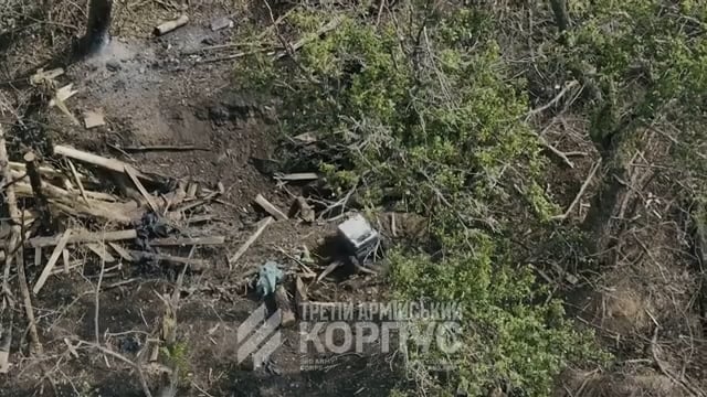 Ukrainian  Unmanned Ground Vehicle forces surrender from two Russian soldiers