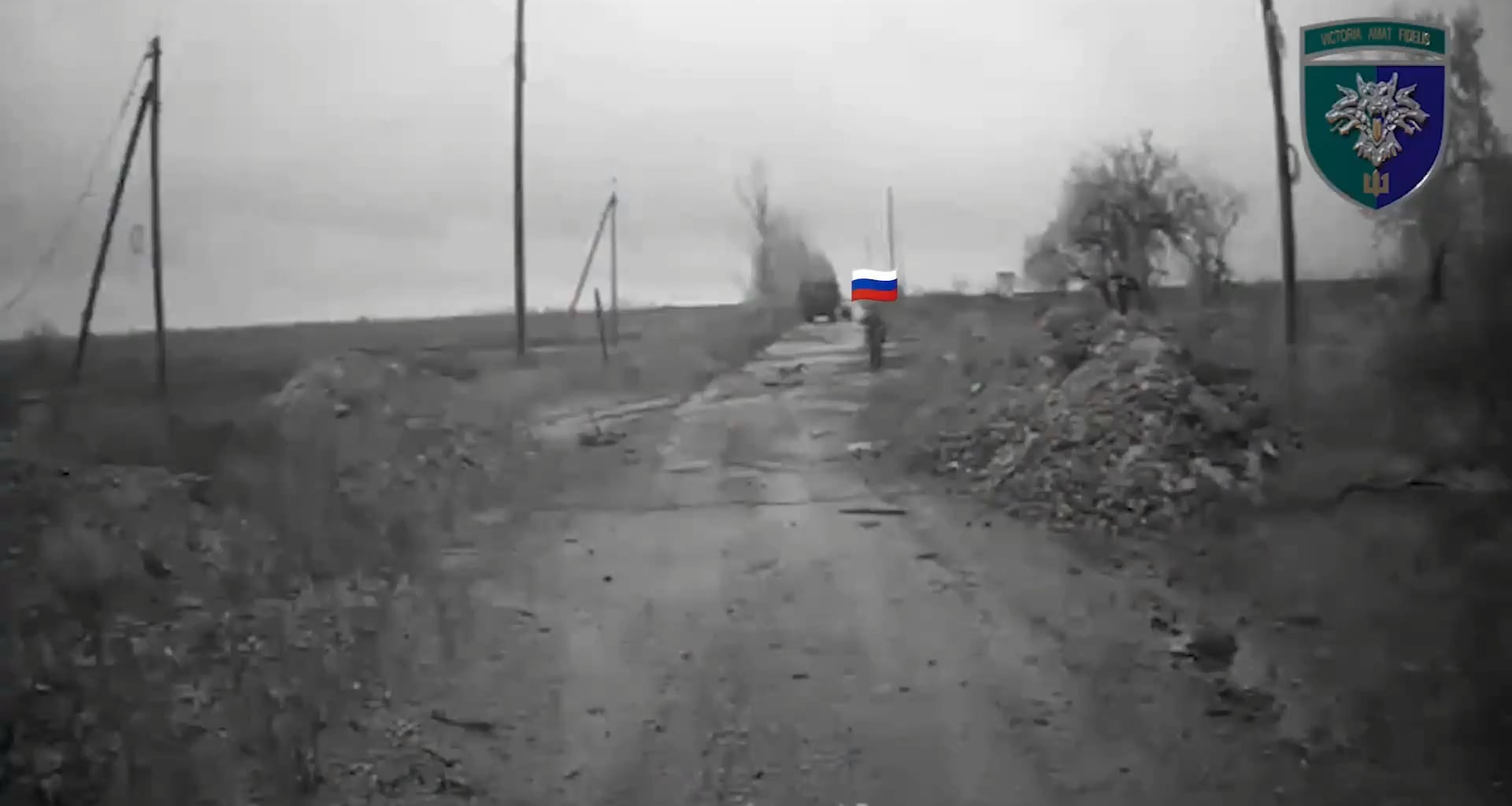 A Russian infantryman threw a grenade at a Ukrainian logistics ground drone loaded with explosives and blew himself up along with a drone.