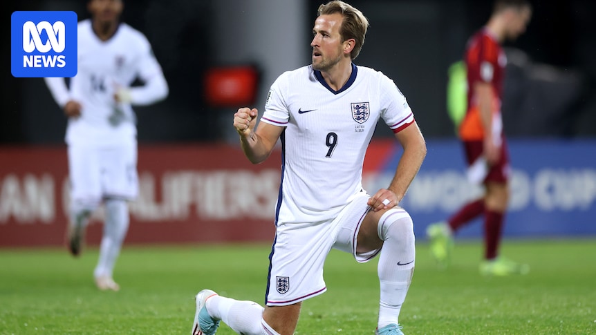 England thrashes Latvia 5-0 to qualify for World Cup finals