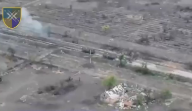 A russian assault to capture two buildings is crushed by artillery, drones and a Ukrainian tank. 17th Army Corps, Zaporizhzhia Front. October 2025.