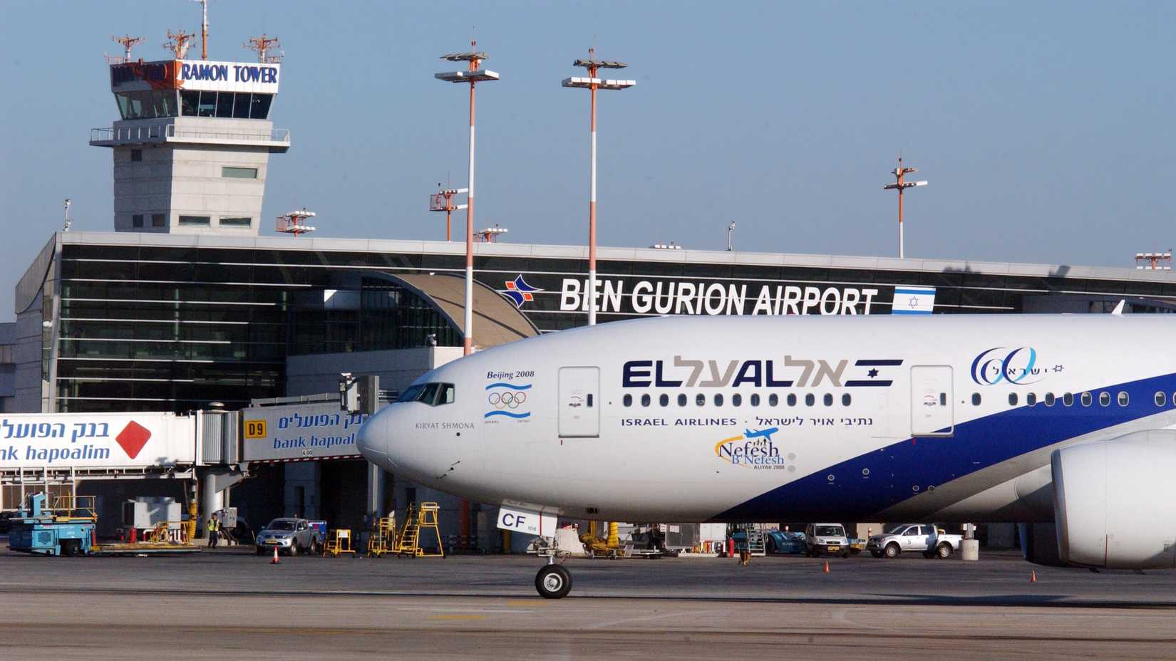 EL AL Boeing 777 at Tel Aviv Ben Gurion International Airport TLV shutterstock_134888330